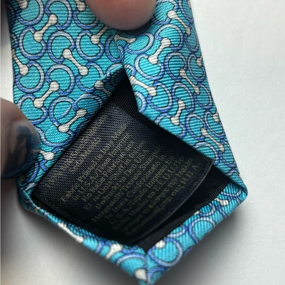 Brooks Brothers Blue‎ chain link silk Men's Tie